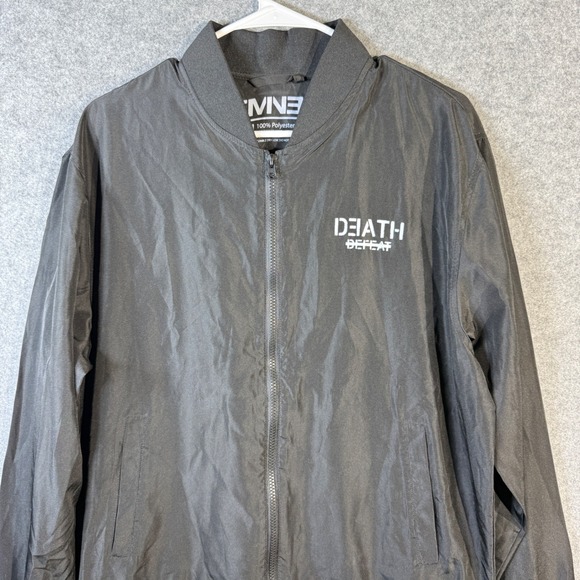 Eminem Kamikaze Death Defeat Bomber Jacket Mens Large Black